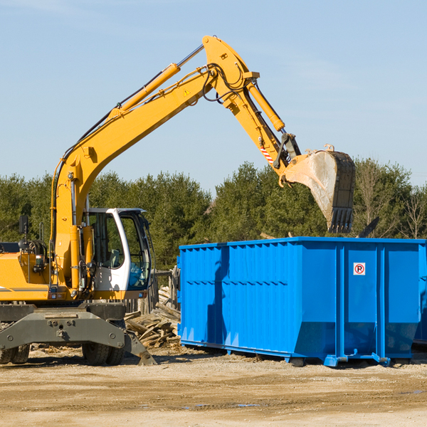 can i choose the location where the residential dumpster will be placed in East Texas